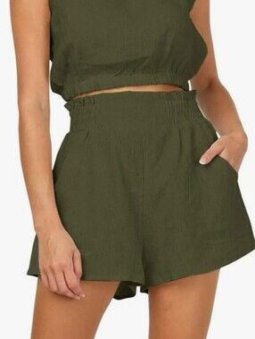 Trendy Queen Green Summer Shorts